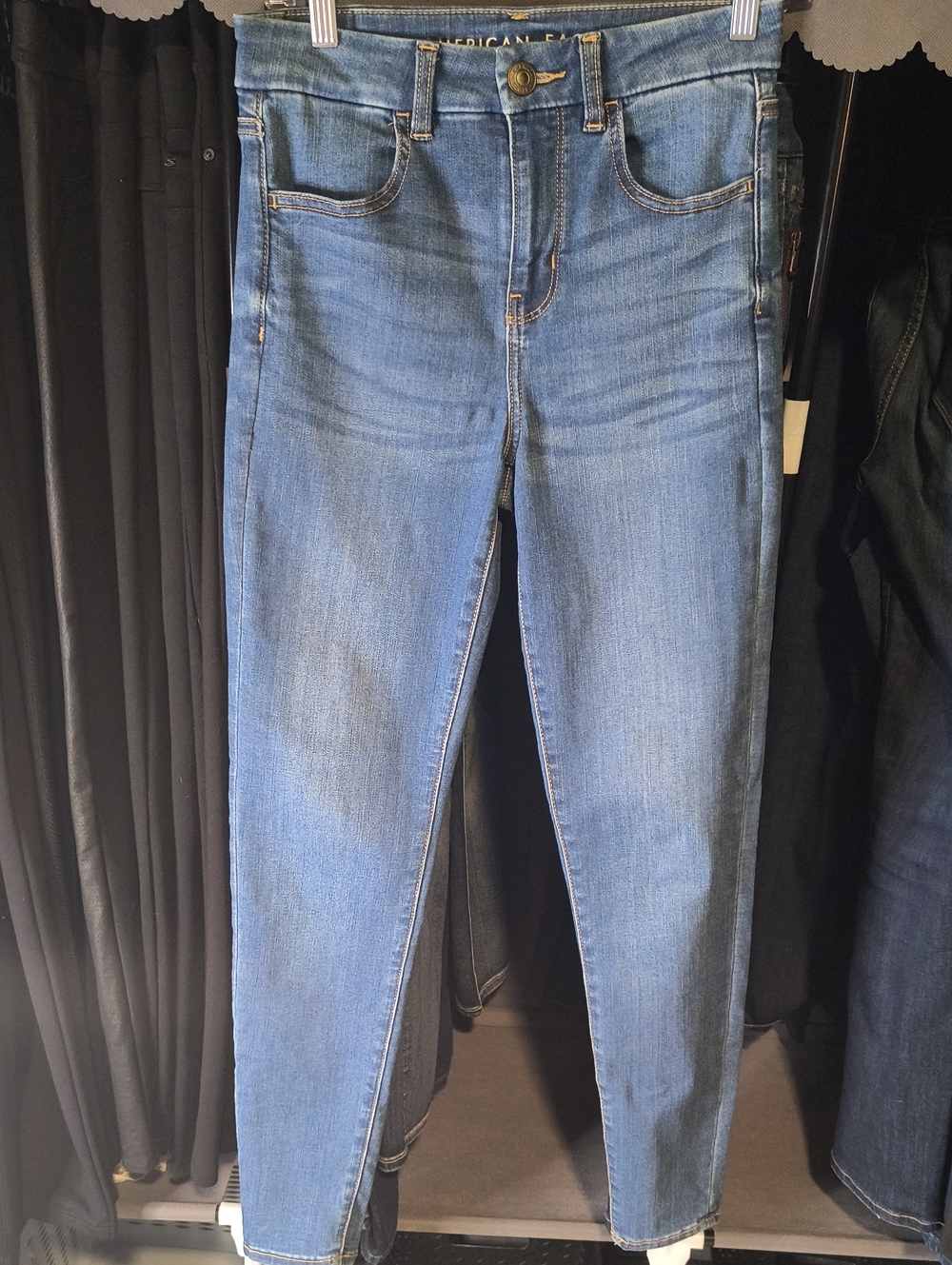 Next Level Stretch Jegging w/28" Inseam American Eagle Women's Size 2 Jeans 835 - Picture 7 of 8
